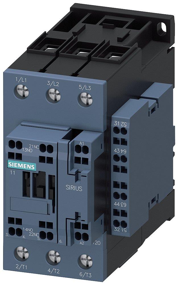 Siemens Sirius 3RT2 Contactor - 41A, 3P 4011209941915