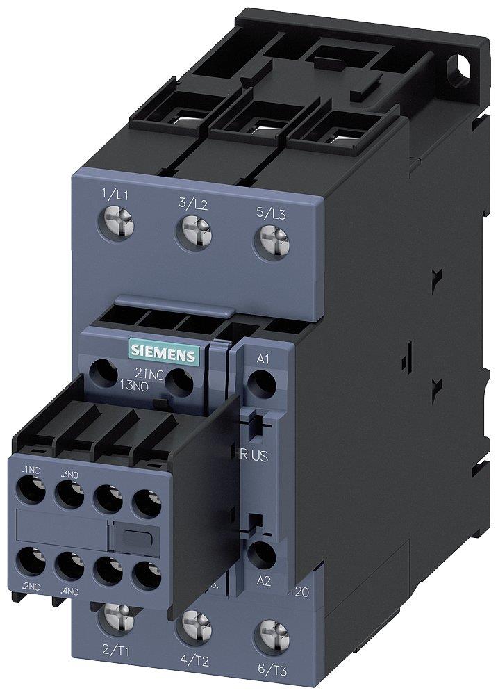 Siemens Sirius 3RT2 Contactor - 51A, 3P 4011209939882