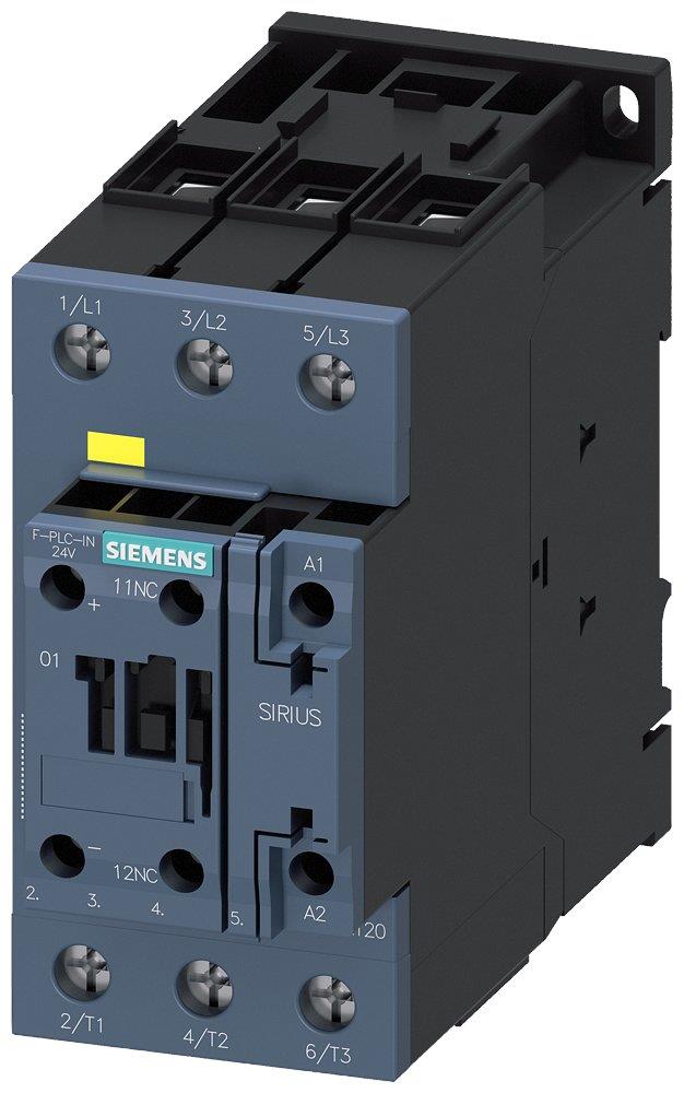 Siemens Sirius 3RT2 Contactor - 51A, 3P 4047621087016