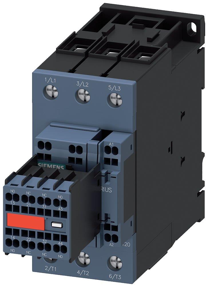 Siemens Sirius 3RT2 Contactor - 65A, 3P 4047621010083