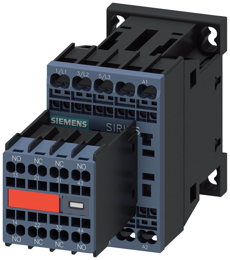 Siemens Sirius 3RT2 Contactor - 7A, 3P 4011209847347