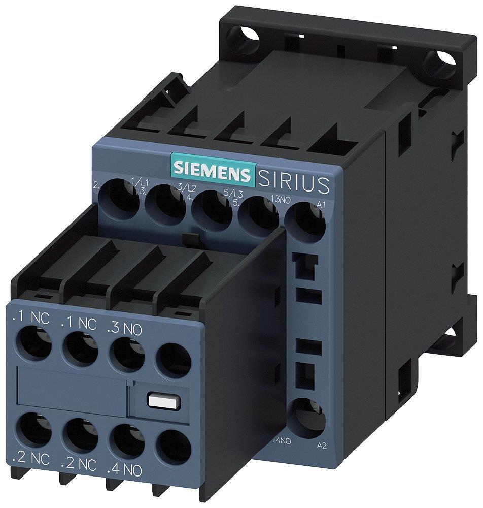 Siemens Sirius 3RT2 Contactor - 9A, 3P 4011209896949