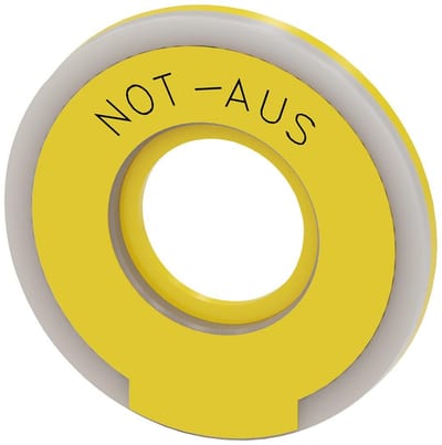 Siemens Sirius 3SU1 Backplate - 60mm, yellow