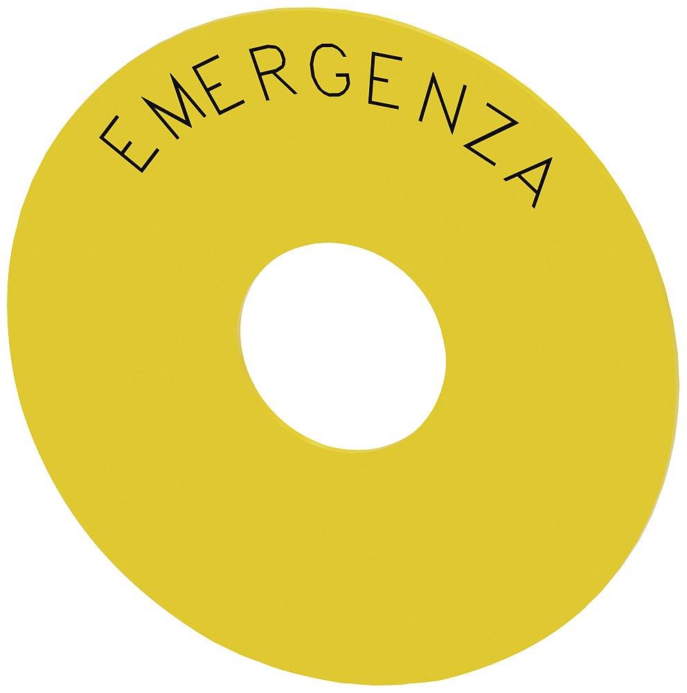 Siemens Sirius 3SU1 Backplate - 75mm, yellow 4011209954229