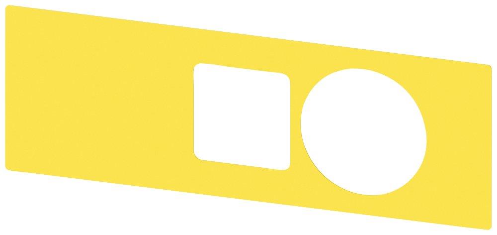 Siemens Sirius 3SU1 Backplate - 75mm, yellow 4011209965355