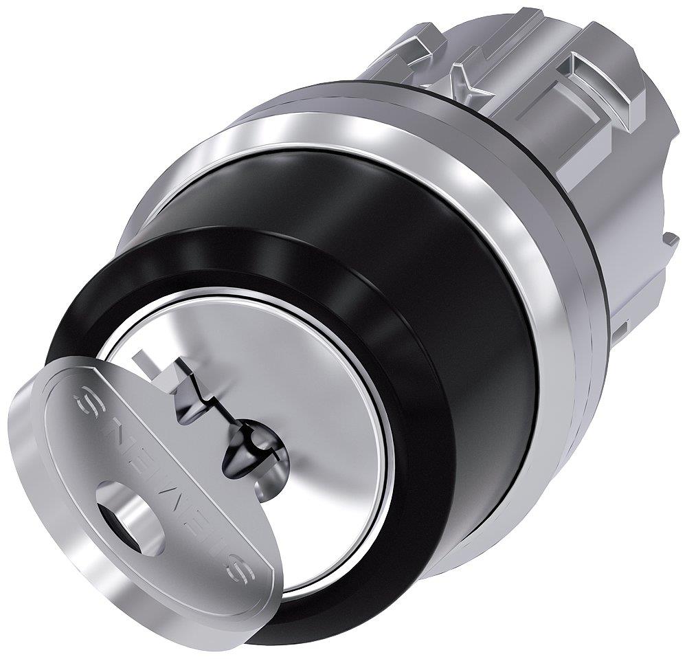 Siemens Sirius 3SU1 Key Switch - Metal, Fixed positionsitioner, Fixed positionsitioner 4011209971776
