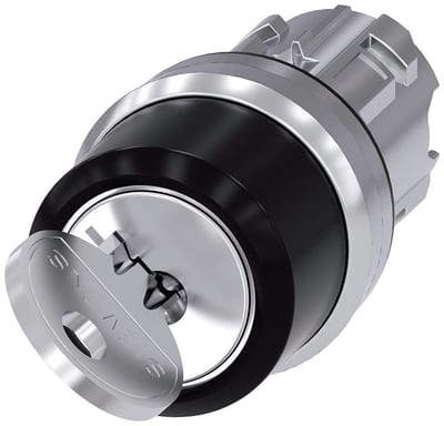 Siemens Sirius 3SU1 Key Switch - Metal, Fixed positionsitioner, Fixed positionsitioner 4011209971776