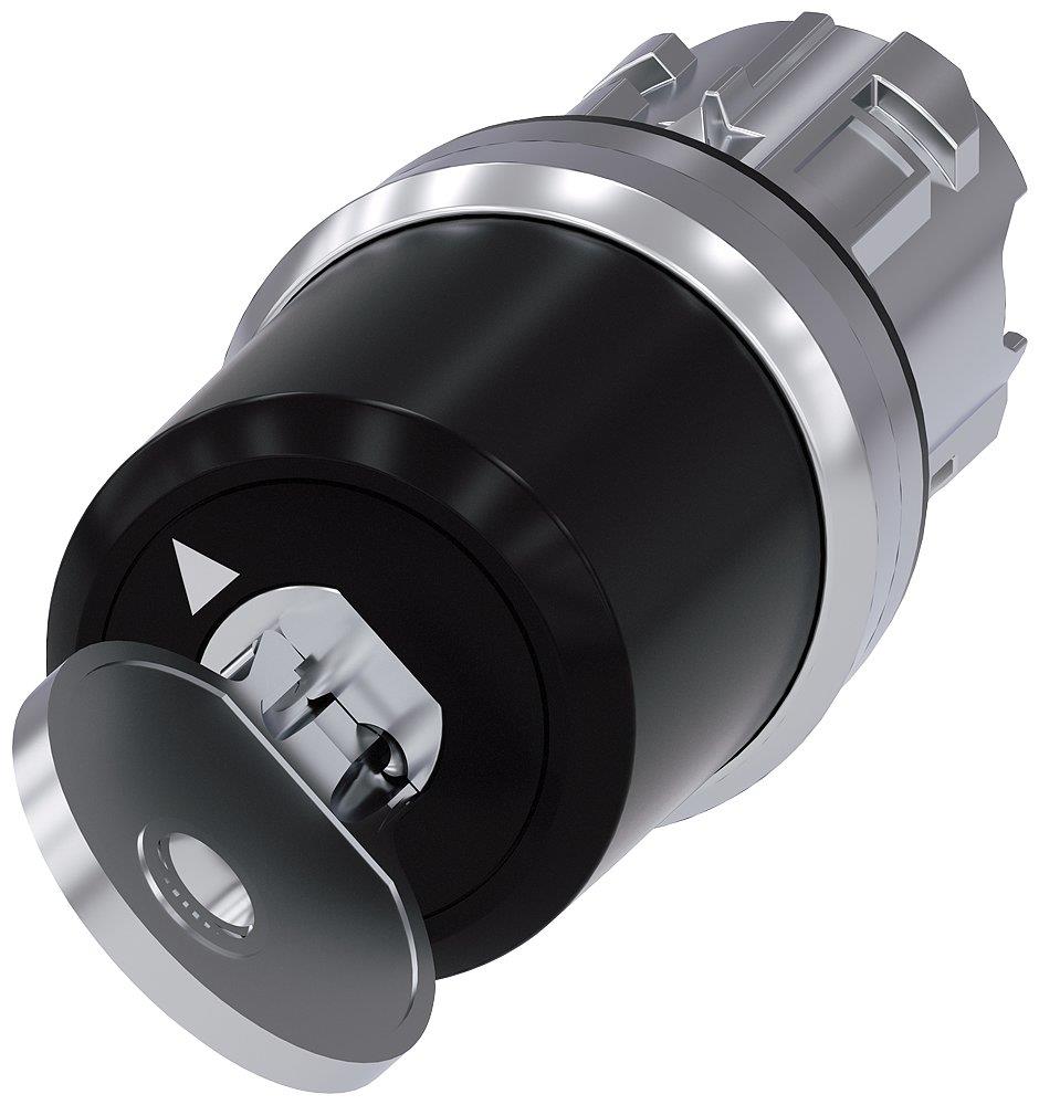 Siemens Sirius 3SU1 Key Switch - Metal, Spring-return, Spring-return 4011209948464