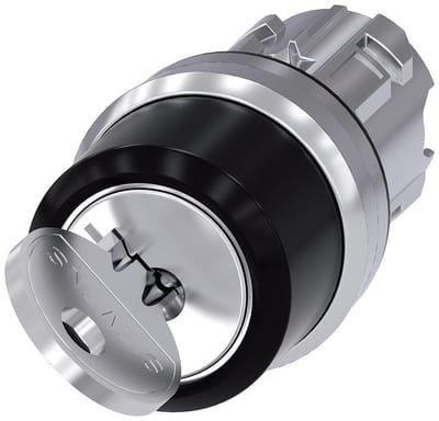 Siemens Sirius 3SU1 Key Switch - Metal, Spring-return, Spring-return 4011209971745