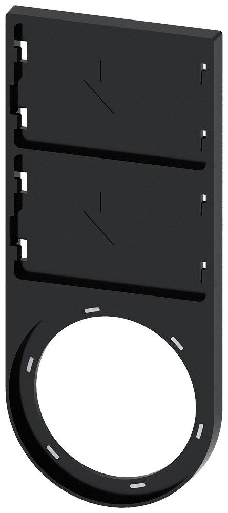 Siemens Sirius 3SU1 Label holder - 17,5X27MM, Sirius ACTmm, black 4047621042671