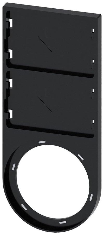 Siemens Sirius 3SU1 Label holder - 17,5X27MM, Sirius ACTmm, black 4047621042671