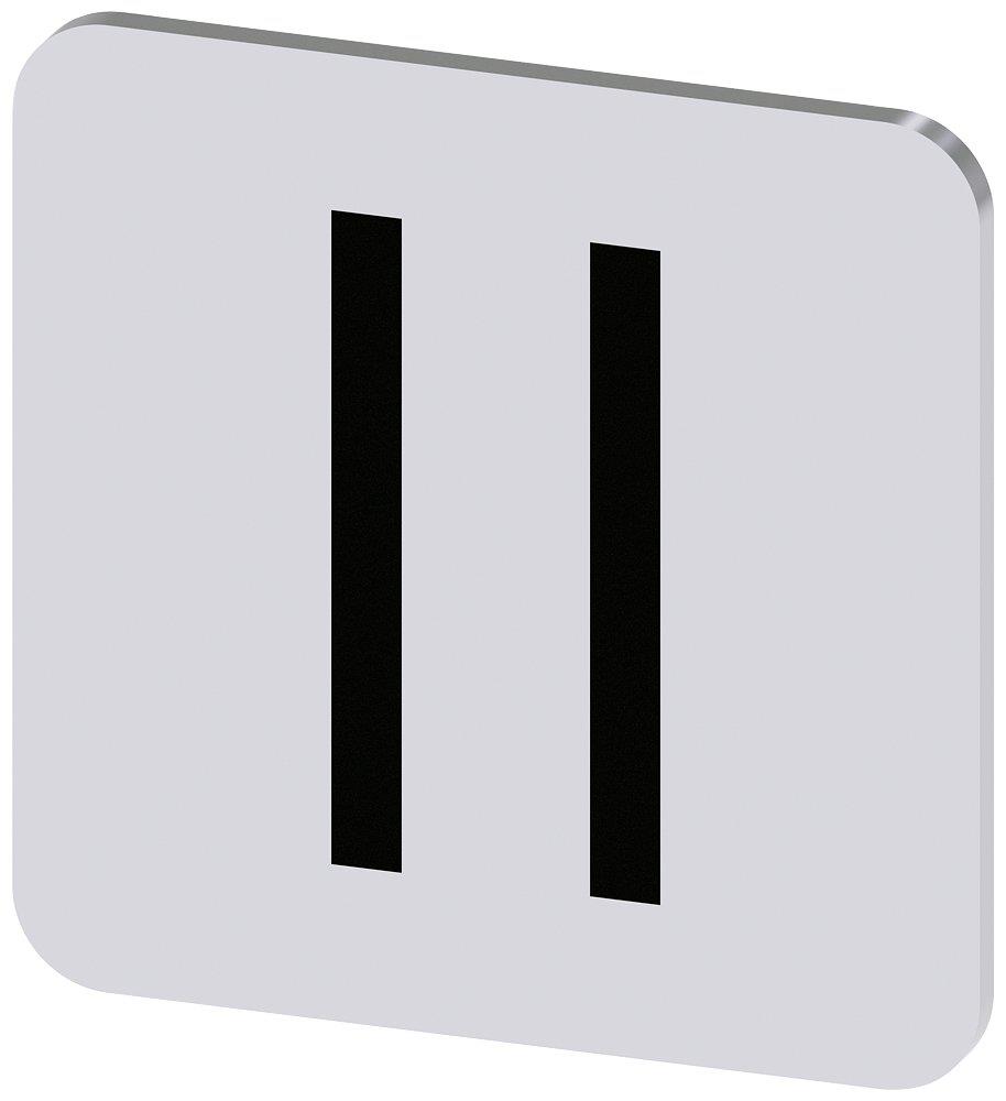 Siemens Sirius 3SU1 Nameplate self-adhesive - 22X22MM, II, black