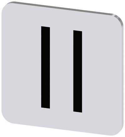 Siemens Sirius 3SU1 Nameplate self-adhesive - 22X22MM, II, black