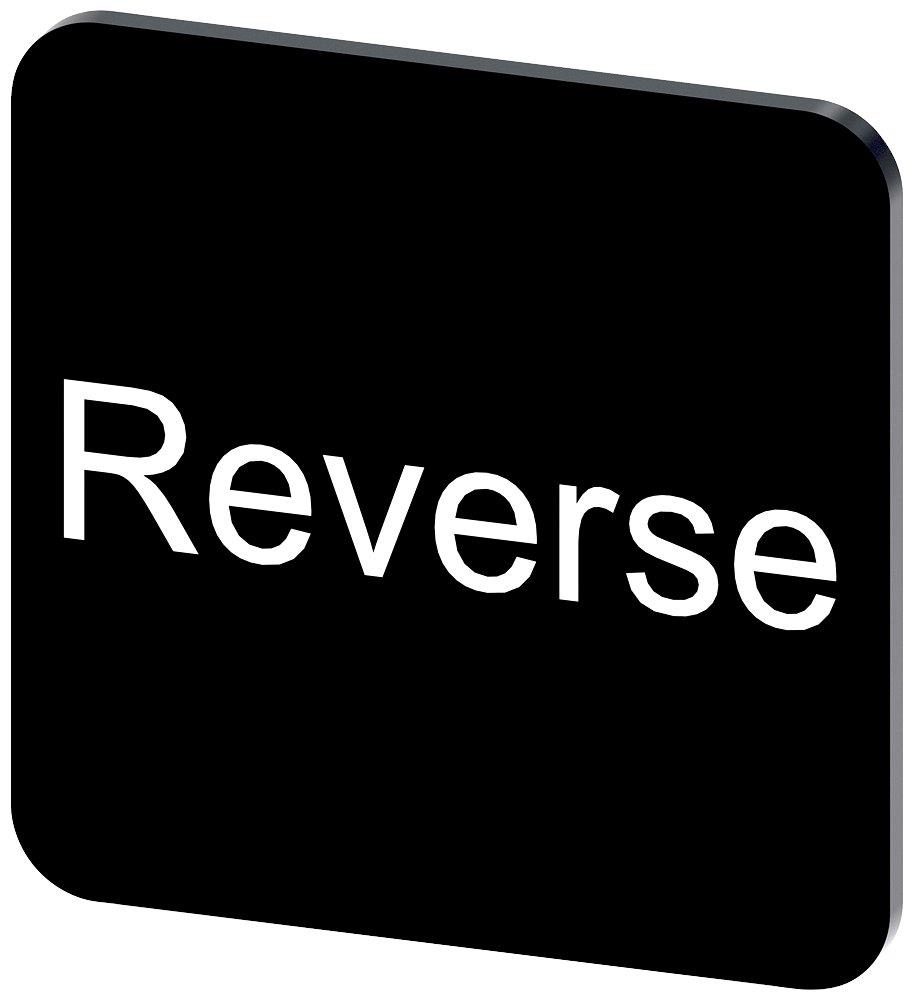 Siemens Sirius 3SU1 Nameplate self-adhesive - 22X22MM, Reverse, black
