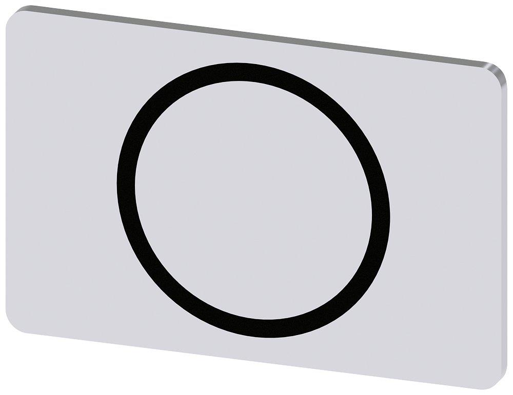 Siemens Sirius 3SU1 Nameplate snap-on - 12,5X27MM, 0, black 4011209972315