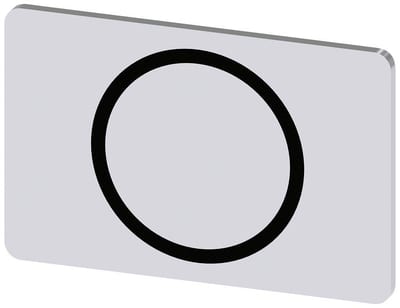 Siemens Sirius 3SU1 Nameplate snap-on - 12,5X27MM, 0, black 4011209972315
