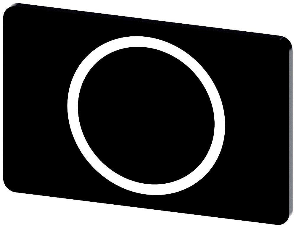 Siemens Sirius 3SU1 Nameplate snap-on - 12,5X27MM, 0, black 4011209973152