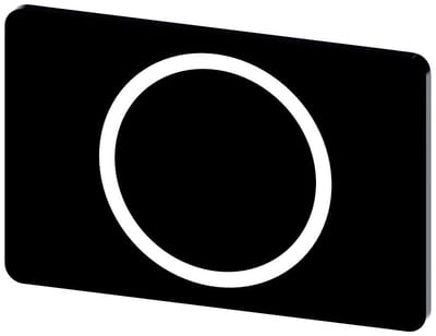 Siemens Sirius 3SU1 Nameplate snap-on - 12,5X27MM, 0, black 4011209973152