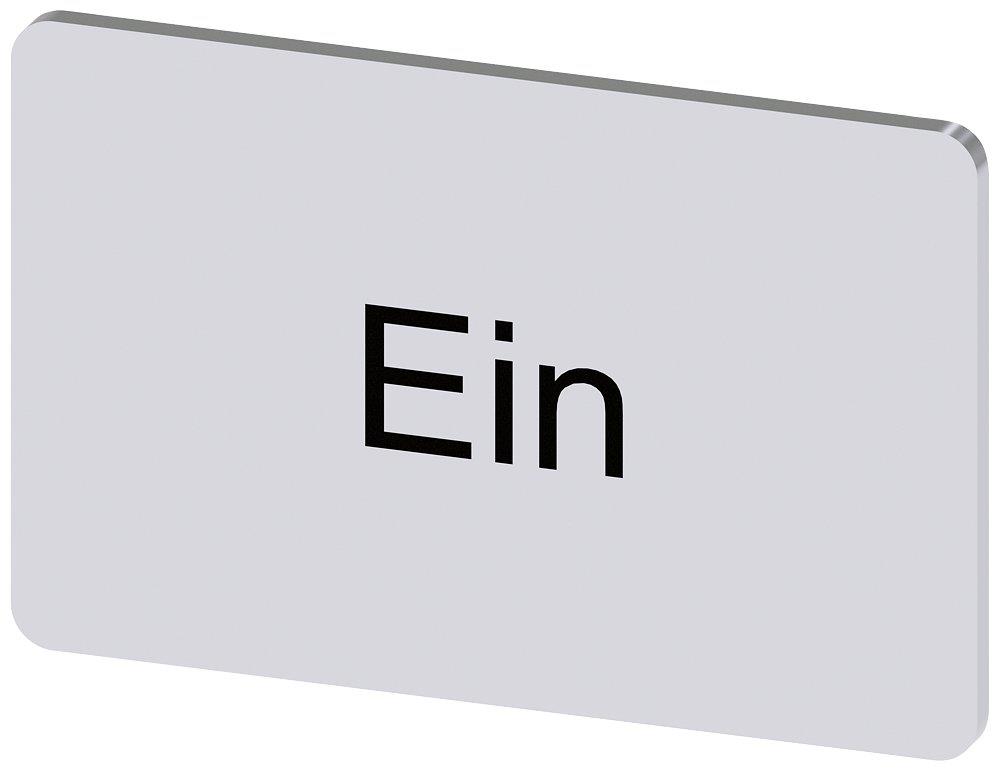 Siemens Sirius 3SU1 Nameplate snap-on - 12,5X27MM, Ein, black