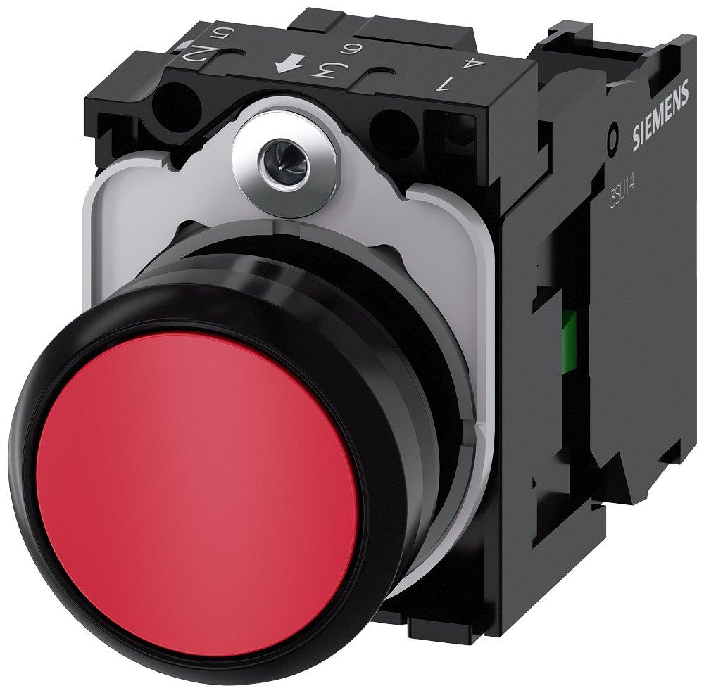 Siemens Sirius 3SU1 Push Button - red 4011209959354