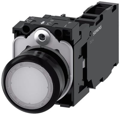 Siemens Sirius 3SU1 Push Button with light - white, 1NO - 1NC 4011209957077