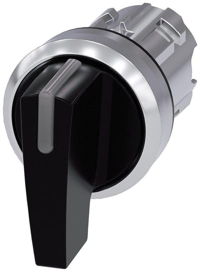 Siemens Sirius 3SU1 Switch - black, Fixed positionsitioner / Spring-return