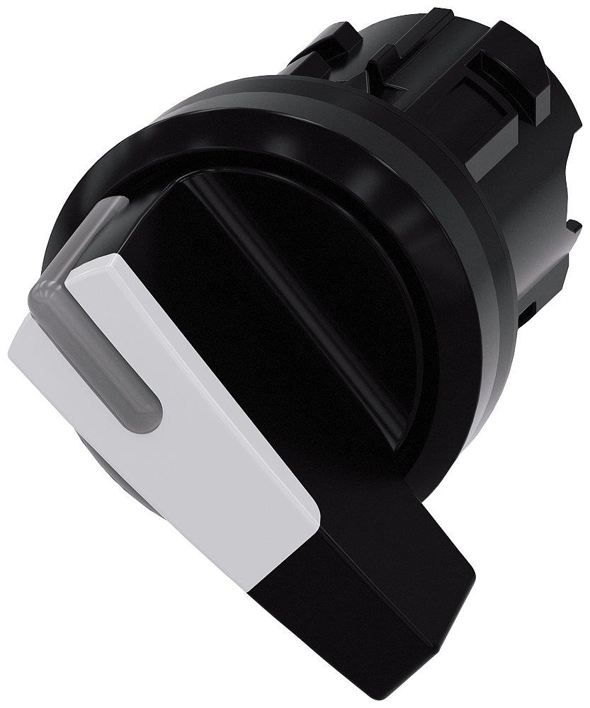 Siemens Sirius 3SU1 Switch - black/white, Spring-return