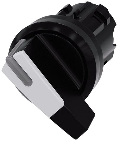 Siemens Sirius 3SU1 Switch - black/white, Spring-return