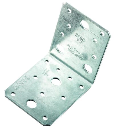 Simpson Strong-Tie AB90-B Angle Bracket Hot-Dip Galvanised - 88 x 65 x 88 mm