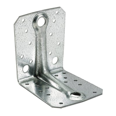 Simpson Strong-Tie ABR10525 Ribbed Angle Bracket, hot-dip galvanised, 105 x 90 x 105 mm