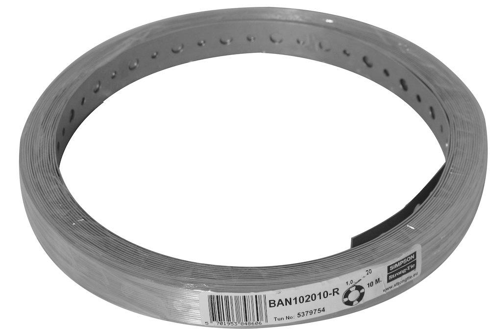 Simpson Strong-Tie BAN102025 Perforated Band - 20mm, 1mm, 25M
