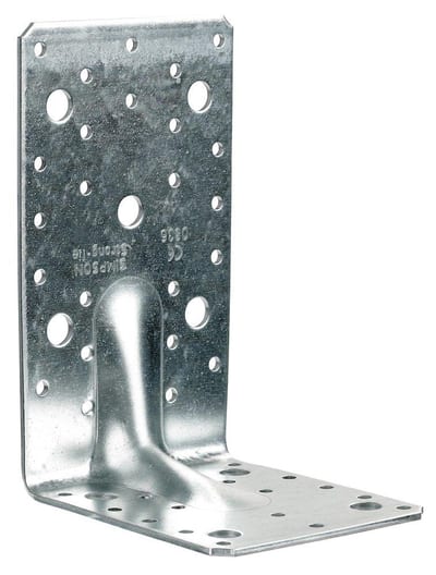 Simpson Strong-Tie E20/3 Angle Bracket Hot-Dip Galvanised - 113 x 95 x 170 mm