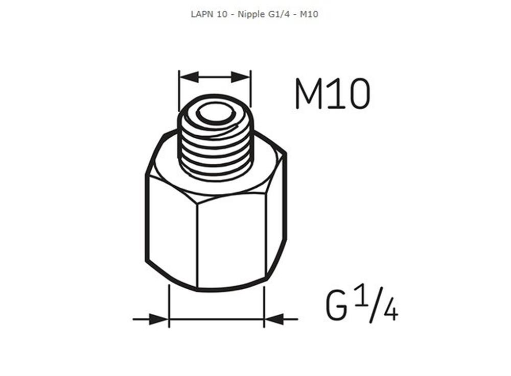 SKF LAPN 10 System 24 nipple G1/4 - M10