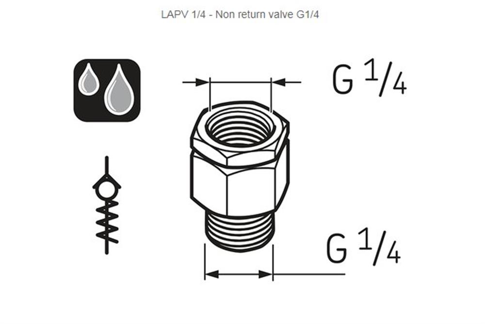 SKF LAPV 1/4 Check Valve