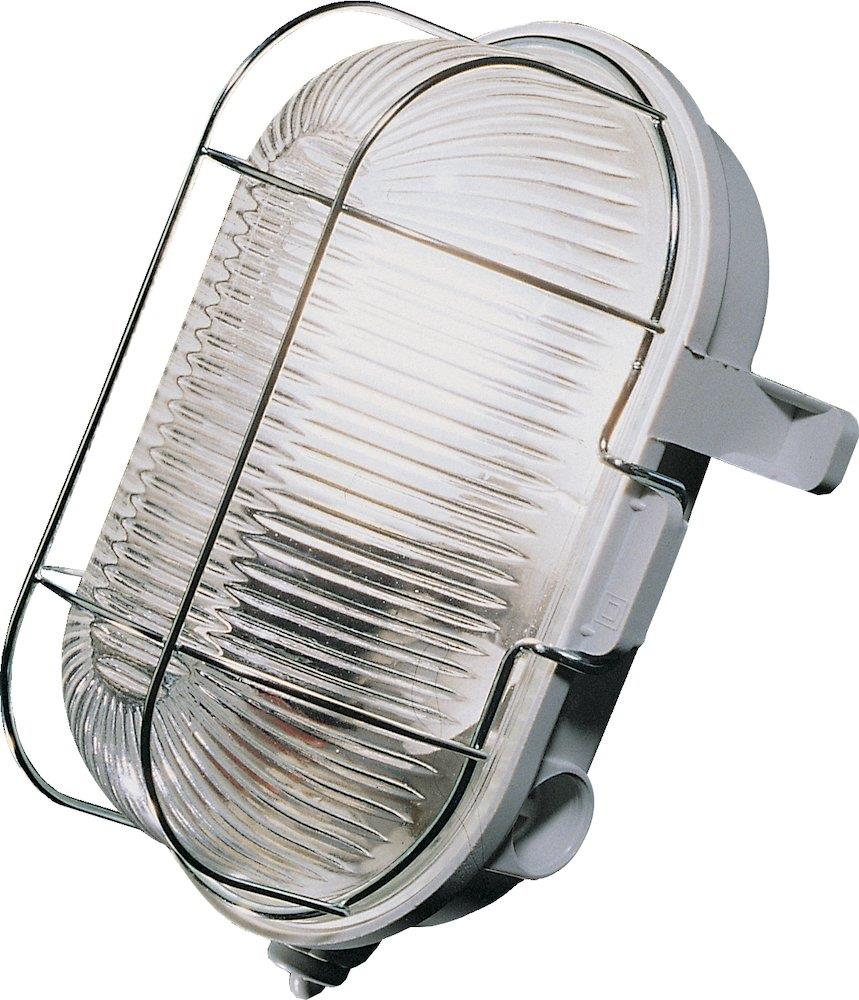 Bulkhead Luminaire, Wall-Mounted, 60 W, E27, Grey (5443520003)