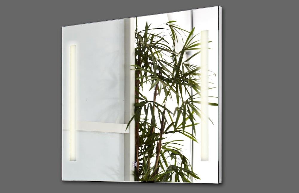 Slimline Mirror - 700mm, 1200mm, 23mm, without frame, Square, Yes, on both sides