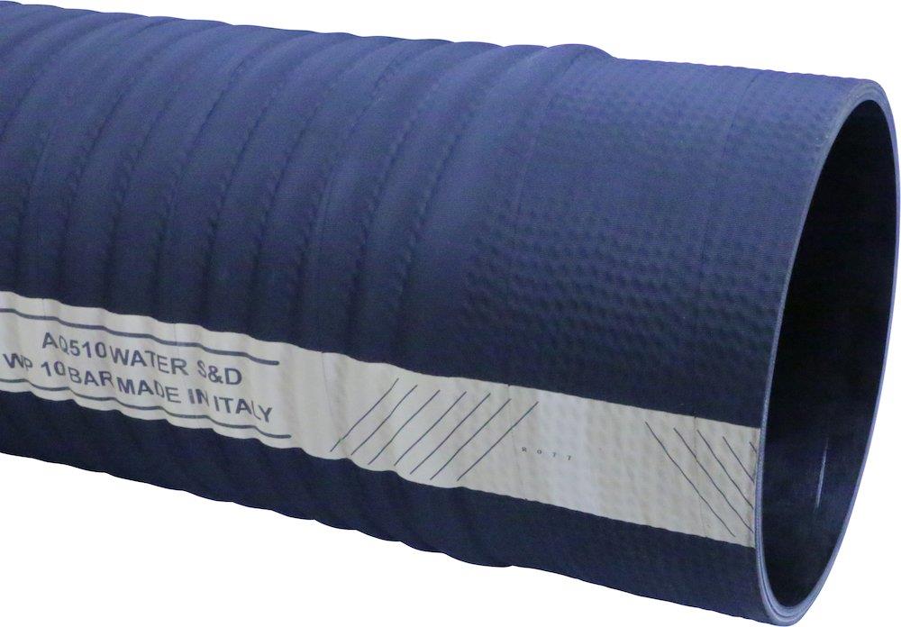 Sludge suction hose 5 m with couplings - 8", 203mm, 10bar
