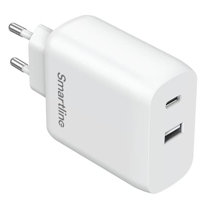 Smartline Wall Charger USB-C/USB-A, 65/12W