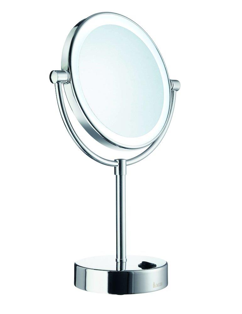 Smedbo Outline Cosmetic Mirror Chrome-Plated 180 mm Round with Frame Light