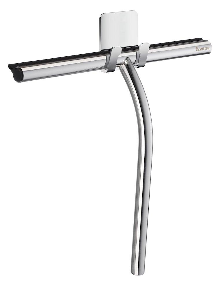 Smedbo Sideline Shower scraper with hanger chrome-plated