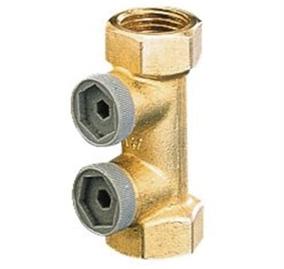 Socla 291NF Check Valve controllable coupling/coupling brass - 1 1/4", 1 1/4"