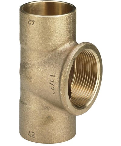 Solder Tee - 22mm, 22mm, 1/2"