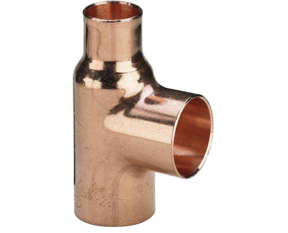 Solder Tee - 28mm, 28mm, 15mm