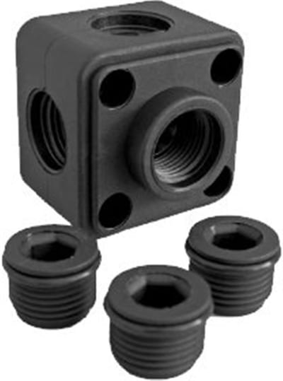Speedfit JG-L-WSK Wall distributor with loose plugs plastic - 1/2 inch