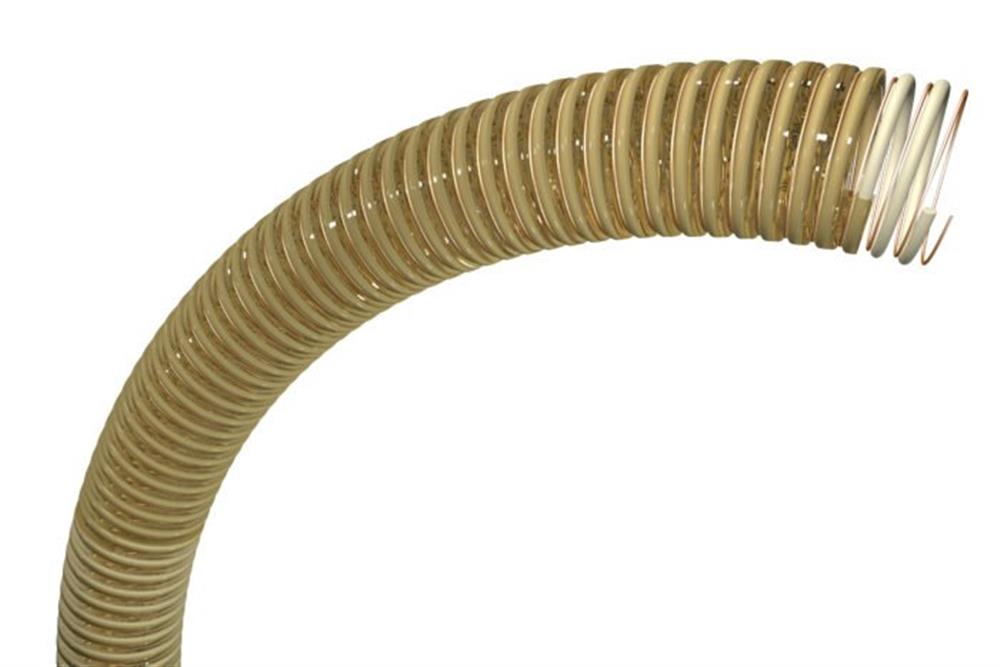 Spirabel PU A2 Exhaust Hose PUR - 60mm, 80°C, 3bar, 0.8bar, 5mm