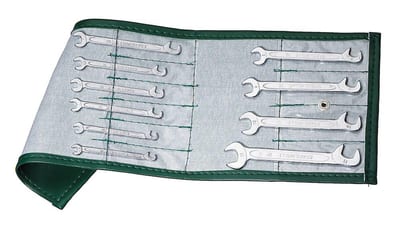 Stahlwille 12/10PC Double Open-End Wrench Set - 4-11 mm, 10PCS