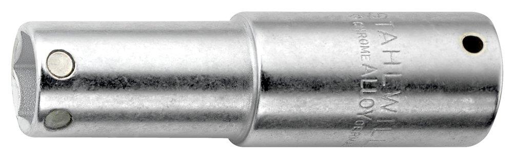 Stahlwille 3466 Spark Plug Socket with Magnet 6KT. - 3/8", 85mm