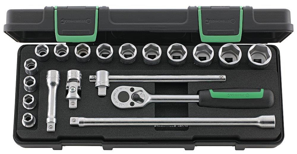 Stahlwille 456/14/5I Socket Wrench Set - 3/8", 19PCS