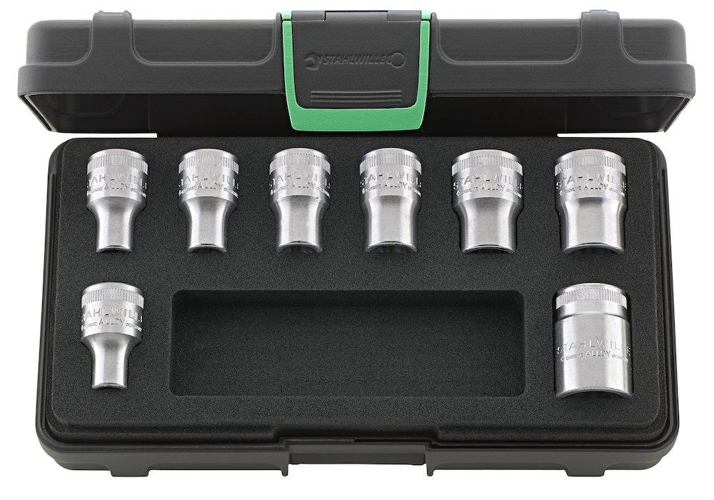 Stahlwille 50TX/8 Sockets in Set Torx internal - 8PCS, 1/2"