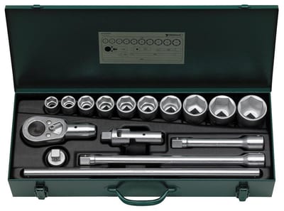 Stahlwille 55/10/6 Socket Wrench Set 22-50 mm - 3/4", 16PCS